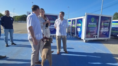 Empresarios donan contenedores para cacharros