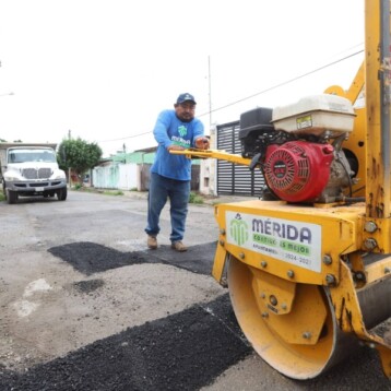 Disminuyen reportes por baches en Mérida