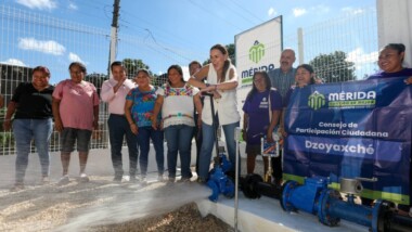 Renovado sistema de agua potable en Dzoyaxché