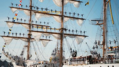 El Buque-escuela Cuahtémoc está en Yucatán