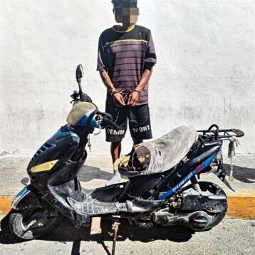 Paseaba con moto robada en Chelem