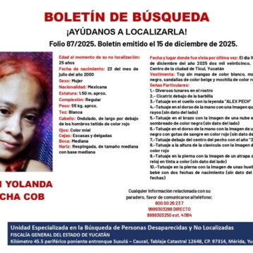 Localizan sin vida a Naomi Yolanda