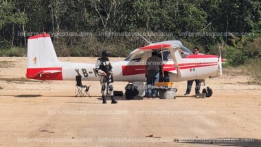 Aterrizaje forzoso en Kanasín