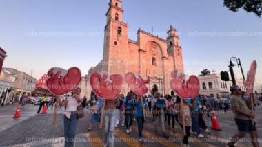 Marchan en Mérida a favor de la vida