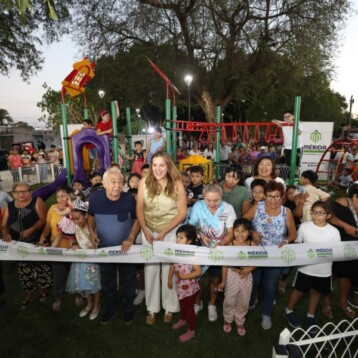 Renuevan parque y calles en el oriente de Mérida;
