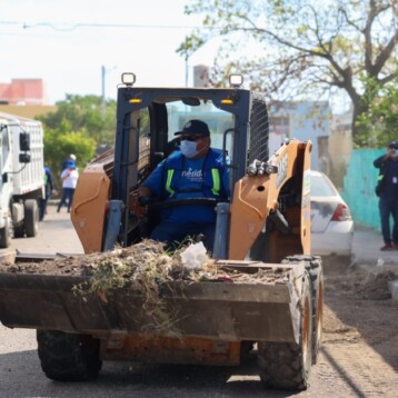 Mega operativo deja limpia Manzana 115