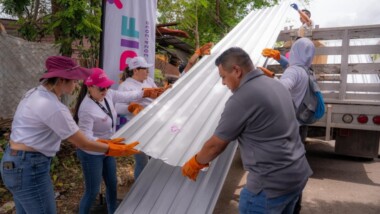 Continúan los apoyos a familias afectadas por lluvias