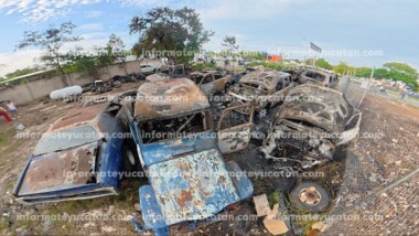 Se incendia deshuesadero en Leandro Valle