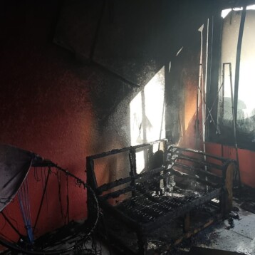 Mujer lesionada tras incendio en una vivienda de la colonia Obrera