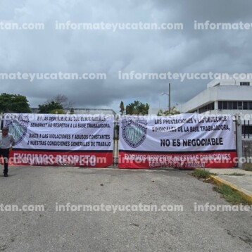 Trabajadores de Conagua paran labores en Yucatán