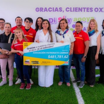Casa Otoch recibe más de $481 mil pesos del redondeo de Oxxo