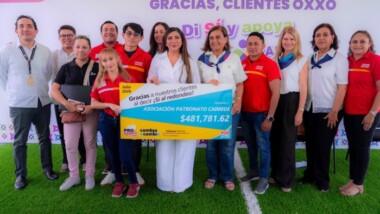 Casa Otoch recibe más de $481 mil pesos del redondeo de Oxxo