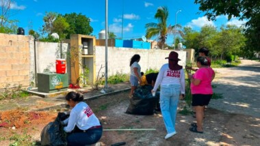 Diputada Clara Rosales lleva jornada de rescate de espacios públicos en el sur de Mérida