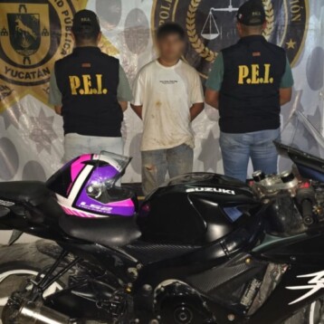 Detienen a motociclista reportado por exceso de velocidad (video)