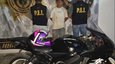 Detienen a motociclista reportado por exceso de velocidad (video)