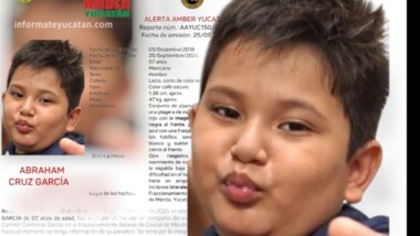 Mérida: Alerta Ámber para localizar a menor de 7 años