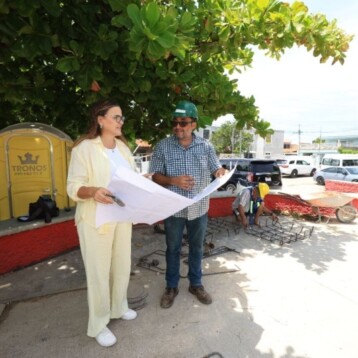 Cecilia Patrón supervisa obras de “Mérida Enchula”