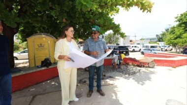 Cecilia Patrón supervisa obras de “Mérida Enchula”
