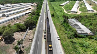Yucatán estrena pavimento con polvo de llanta reciclada